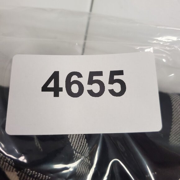 Talbots Womens Windowpane Plaid Popover Career Top Size 3X Black Office Academia - Picture 9 of 9